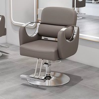 Fauteuil de Barbier Professionnel Rotatif et Relevable au Design Moderne pour Salons de Coiffure et Salons de Beauté