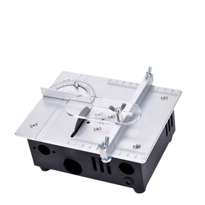 Mini Sierra de Mesa Eléctrica de Escritorio para Uso Doméstico, Fácil de Operar, con Control de Velocidad para Trabajos en Madera, Torno de Banco, Herramienta para Cortar Madera - Product Image 4