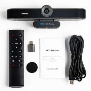 Venta caliente AI All in One UHD 4K Web Camera 5X Digital Zoom Conference EPTZ <span class=keywords><strong>Webcam</strong></span> para conferencias Transmisión en vivo Educación en línea - Product Image 1