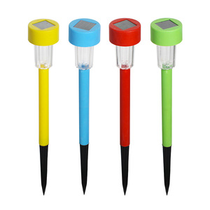 Luces solares de jardín Hejia, luces coloridas para exteriores con panel solar para decoración de patio, jardín y caminos. - Product Image 4