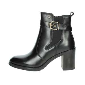 Bottines pour femmes Keys, noires, taille 40, talon bloc, bottines tendance - Product Image 1
