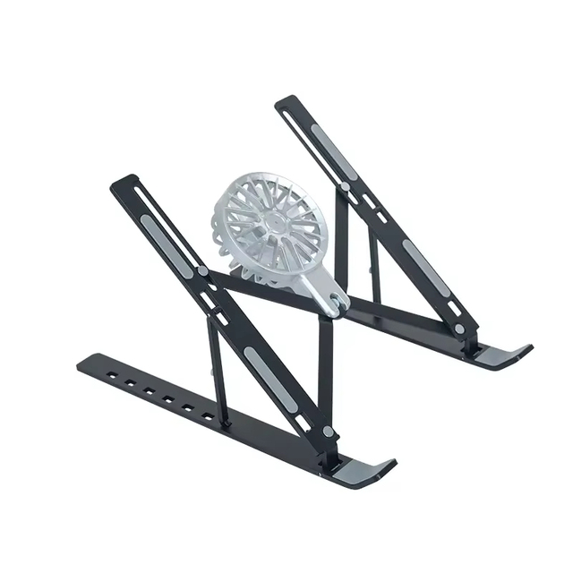 7 Level 18inch Desktop Computer Stand Laptop Holder Adjustable Aluminum Support for Computer Tablet with Cooling Fan