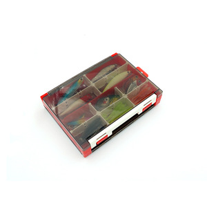 Boîte de pêche à double couche en ABS rigide, étanche, multifonction, pour le rangement des leurres, utilisation universelle - Product Image 1