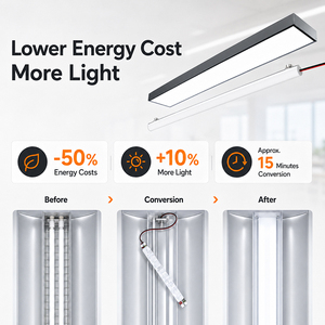 Éclairage LED magnétique Recolux pour remplacement des tubes fluorescents T5 T8, idéal pour la mise à niveau de l'éclairage de bureau - Product Image 3