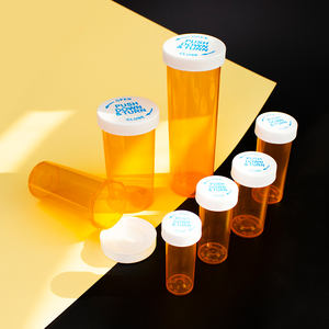 Flacons de médicaments en plastique avec bouchon réversible personnalisés avec logo imprimé, flacons de médicaments Dram Rx - Product Image 5