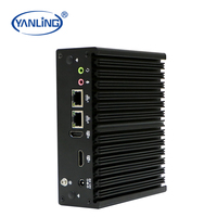 Micro-pare-feu sans ventilateur le plus populaire N5095 Quad-Core Win/Linux DDR4 HD Dual-Com RS232 Mini PC de bureau pour la sécurité du réseau Iot