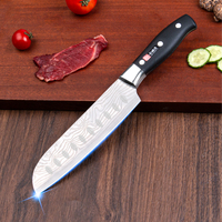 Voedselveilige Santoku-mes 30Cr13 roestvrijstalen koksmes restaurantkeuken cateringbenodigdheden scherp mes professioneel