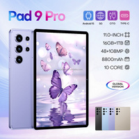 Tablet PC Original Pad9 Pro 5G Tipo-C Deca Core 16GB+1TB Android 15 GPS Doble SIM 11 Pulgadas, Precio de Fábrica al por Mayor