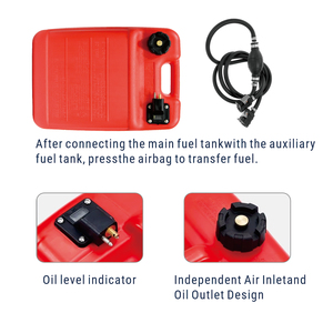Tanque de Combustible Portátil para Barco de 24 Litros, Tanque de Almacenamiento de Combustible para Motor Fuera de Borda, Conector de Manguera y Medidor para YAMAHA - Product Image 4