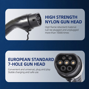 Conector de Carga para Vehículos Eléctricos Tipo 2 de Alta Calidad, Eficiente y Rápido, Estándar Europeo, Pistola de Carga Tipo 2, TPU, Tipo 1 GB/T - Product Image 4