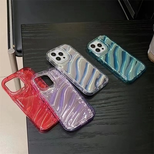 เคสโทรศัพท์แฟชั่นลายคลื่นสีสันสดใสไล่ระดับสีสำหรับ iPhone 14 13 12 11 PRO MAX XS 6 7 8 PLUS - Product Image 5