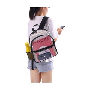 Custom Logo Ladies Stadium Approved PVC Clear <b>Backpack</b> Waterproof Transparent Women's <b>Mini</b> <b>Backpack</b> for Concert Sports - Product Image 3