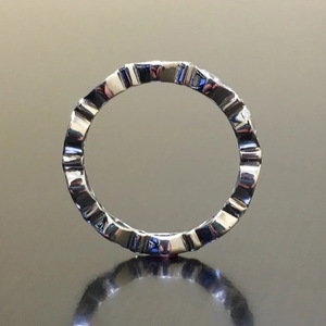 Anello di Fidanzamento Q659 per Donna in Oro Bianco con Diamante Naturale Taglio Marquise, Stile Classico, Colore D - Product Image 5