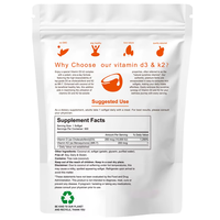 Vitamine D3 K2 300 gélules molles 10000 UI 2 en 1 Complément vitaminique 200 mcg MK-7 Soutient l'absorption du calcium Santé osseuse