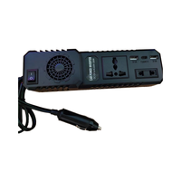Inversor Solar de Onda Sinusoidal Modificada de 200W para Auto, Doble USB 2.1A/1A, 12V/24V a 220V CA, Certificado ETL/CE, Venta Directa de Fábrica