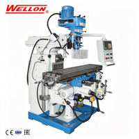 Fraiseuse à tourelle verticale et horizontale WELLON X6325W, double broche, usage intensif, certifiée CE, origine Shandong, 380V