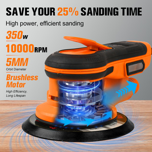 Machine à polir les murs électrique portative à vente chaude, <span class=keywords><strong>papier</strong></span> abrasif, machine à polir les voitures, machine à meuler, moteur sans balais - Product Image 5