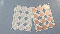 Panneau de circuit imprimé LED circulaire en aluminium personnalisé, matrice de 12 cellules, MCPCB avec découpe en V pour éclairage de panneau LED et projecteur