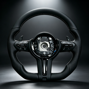 Accesorios Interiores para Carreras Track Day para <span class=keywords><strong>BMW</strong></span> F30 E90 M3 M5 F40 F80 X1 X2 X3 X4 X5 con Volante de Cuero y Costuras Personalizadas - Product Image 1