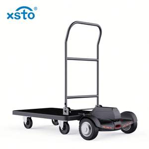 Chariot pour le transport de buts Camion à main à plate-forme en métal Chariot électrique mobile 48V Roues à plat Logistique - Product Image 3