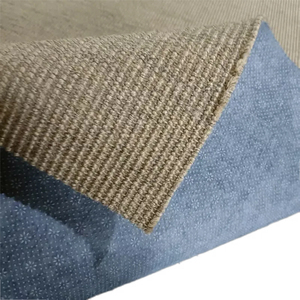 Tappeto in Sisal Naturale di Alta Qualità su Misura con Bordo Bordato Antiscivolo Durevole per Soggiorno, Spogliatoio, Hotel - Product Image 1