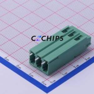 JL500HH-50003G01 Screw Terminal Block Through hole Component (THT),P=5mm Connector 1x3P 5mm Green Through Hole - Product Image 2