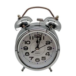 Retro bàn đồng hồ báo thức 3inch kim loại + ABS luminova kim hiển thị sóng phong trào chức năng báo lại - Product Image 3