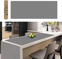 Grand tapis de table de cuisine en silicone FDA, tapis de comptoir en silicone, résistant à la chaleur, protecteur de plan de travail de cuisine, tapis antidérapant