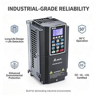Variateur de fréquence Delta VFD150C43A-21 15kW 20HP 32A 460V triphasé, commande vectorielle, PLC intégré, STO
