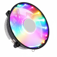 120mm aluminium RGB ventilateur de refroidissement silencieux 3Pin pour I3 1156/775/1200/LGA 1150 CPU boîtier d'ordinateur accessoire