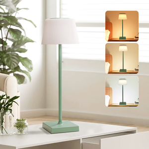 Aigostar Cordless USB lampada da tavolo ricaricabile 3 modalità colore lampada da tavolo dimmerabile Touch con luce notturna ABS corpo per uffici - Product Image 2