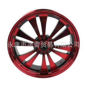 Accessoires pour véhicules électriques Red Falcon 6200, moyeu de roue en alliage d'aluminium de 13 pouces pour motos et VTT, rouge - Product Image 3