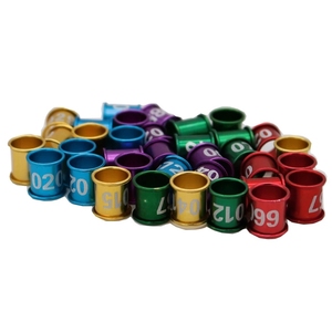 8mm Diâmetro Bird <span class=keywords><strong>Pigeon</strong></span> Digital Alumínio Foot Ring Custom NO.001-100 Alumínio Digital Anéis - Product Image 1