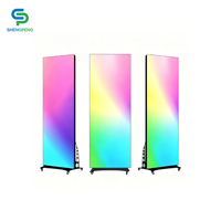 Écran d'affichage LED publicitaire extérieur P1.25 P1.53, affiche LED pliable intérieure P1.86 P2 P2.5 pour centre commercial