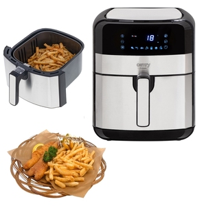Camry CR_6311 2500W Oil-Free Friggitrice Ad Aria Calda 9 in 1 moderno controllo digitale acciaio inossidabile 5lt capacità forma quadrata - Product Image 3
