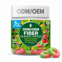 Anneaux de Gommes de Fibres Prébiotiques, Complément Alimentaire de Fibres, Saveur Baies et Melon, Nutrition Adulte, Fournisseur en Gros OEM ODM Marque Privée