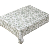 Nappe en PVC de style européen classique, motif de feuilles élégantes, imperméable, anti-taches, housse de table en plastique