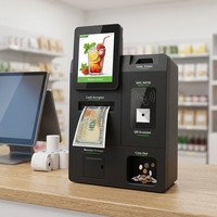 Kiosque de paiement de bureau Estar, mini-machine à monnaie avec bac à pièces, écran tactile 10,4 pouces, kiosque d'échange de devises