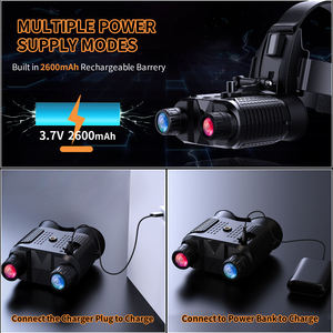 ヘルメット装着型武器グレード4K 8倍率防水TFT赤外線ハンティングビデオ録画双眼鏡暗視装置 - Product Image 6