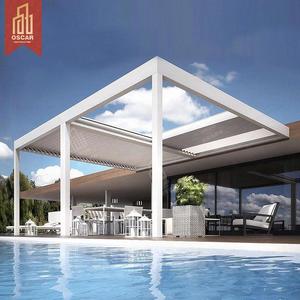 Motorised Aluminium Pergola Outdoor Wedding Garden Patio Modern Arbour Gazebo <strong>Alternative</strong> Retractable Pergola - Product Image 2