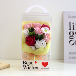 Jabón con forma de rosas para el Día de la Madre, regalo creativo para el Día de San Valentín, 8 rosas de simulación de PVC, flores de jabón de alta gama - Product Image 4