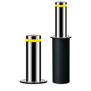 เสาไฮดรอลิกแบบยืดหดอัตโนมัติโพสต์ที่จอดรถ Bollard สแตนเลสรถแล่น Bollard อัตโนมัติที่อยู่อาศัย