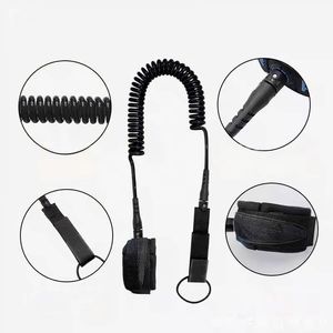 สายรัดขาสำหรับกระดานแพดเดิลบอร์ด <span class=keywords><strong>Sup</strong></span> Leash ขนาด 10.8 ฟุต หนา 7 มม. ผลิตจากนีโอพรีนแบบขดคุณภาพสูง เป็นมิตรต่อสิ่งแวดล้อม แข็งแรงทนทาน สำหรับผู้เชี่ยวชาญ - Product Image 2