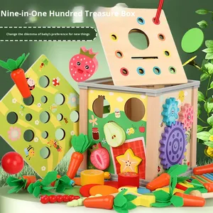 เกมกล่องไม้เสริมพัฒนาการเด็กเล็ก ฝึกการดึง ขุด ตกปลา จับหนอน สำหรับเด็กอายุ 3-6 ปี ของเล่นเสริมทักษะ - Product Image 2