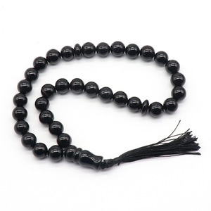 Ingrosso 33 Perline da Preghiera Islamiche Tasbih da 10mm Rosario Musulmano Bracciale in Pietra Naturale con Distanziatore e Nappa - Product Image 6