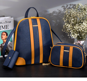 <span class=keywords><strong>2025</strong></span> Mới Thời Trang Ba Lô Chống Thấm Nước Ba Mảnh Thiết Lập Túi Xách Cho Phụ Nữ Thương Hiệu Sang Trọng Trọng Lượng Nhẹ Giản Dị Phong Cách Hàng Ngày Ba Lô Phụ Nữ - Product Image 4