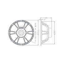 Altavoces de neodimio de 12 pulgadas Woofer Line Array, 8OHM