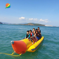 Équipement d'été pour parc aquatique Poisson volant Bananier 5 passagers Banana Boat gonflable
