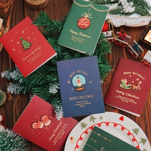 3D Embellished Christmas Greeting Cards Festive Designs Snowman Christmas Tree Santa for Holiday Wishes Holiday Greeting Card - Product Image 3