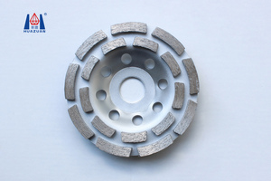 Đôi Hàng phân đoạn bê tông Mài đĩa kim cương Mài bánh xe với kim loại liên kết đại lý cho deburring ứng dụng - Product Image 3